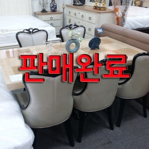 명품 SW 천연대리석 6인식탁 셋트 (진열상품 초특가 판매상품이며 의자가 5개 입니다.